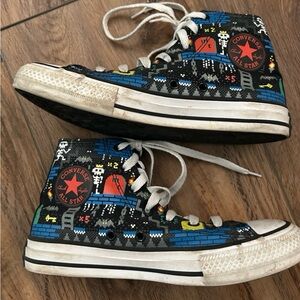 CONVERSE All Star Chuck Taylor size 4 Junior HighTop Ready Player One Sneakers